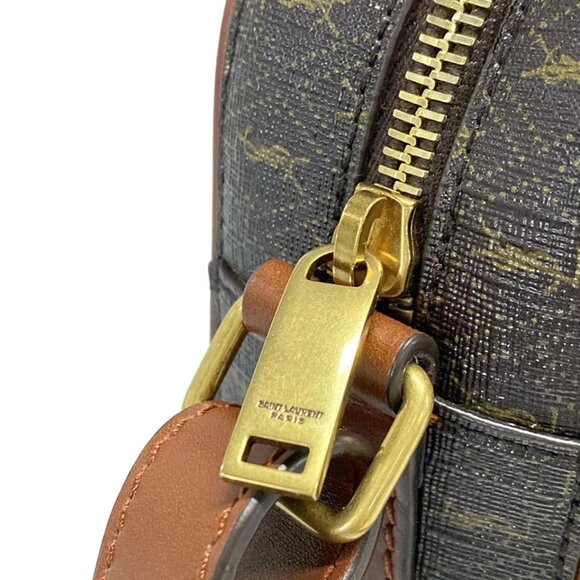 SAINT LAURENT PARIS Camera bag Le Monogram Dark Brown Brown PVC - 959-081925 - Picture 12 of 14